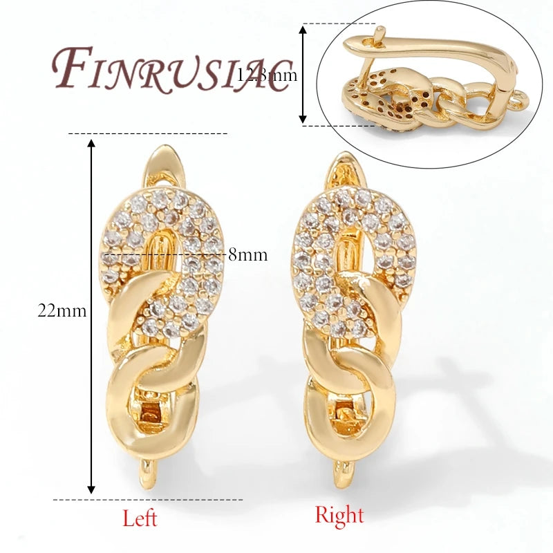 18K Gold Plated,Anti-Allergy Earring Hook Clasps,Supplies For Jewelry,Fasteners Earwires,Earrings Fixtures Accessories