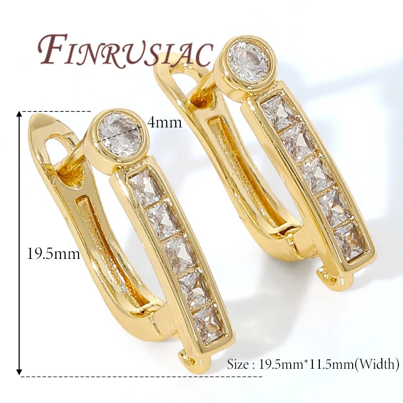 18K Gold Plated,Anti-Allergy Earring Hook Clasps,Supplies For Jewelry,Fasteners Earwires,Earrings Fixtures Accessories