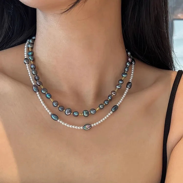 2024 New Design Natural Colorful Freshwater Pearl 14K Gold Filled Female Beads Chains Necklace Promotion Jewelry For Women Gifts