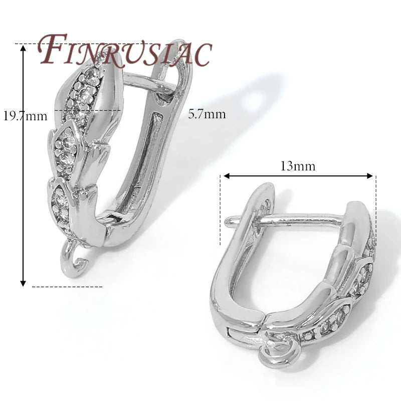 18K Gold Plated,Anti-Allergy Earring Hook Clasps,Supplies For Jewelry,Fasteners Earwires,Earrings Fixtures Accessories